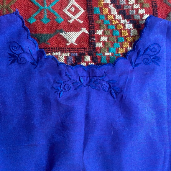 Vintage Embroidered Silk Tank Top - Picture 6 of 6